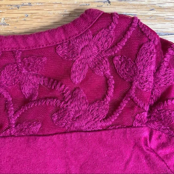 baby Gap Burgundy Crewneck Long Sleeved Shirt Toddler Girl Size 3 - Picture 7 of 11